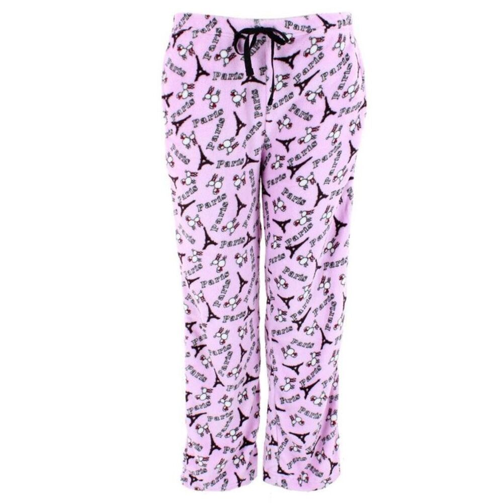 CTM Women's Paris Poodle Pajama Pants